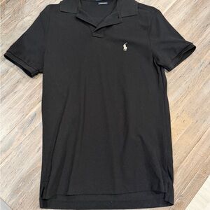 Ralph Lauren Black Polo Shirt for Men